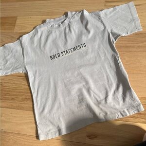 Zara Gray Kids Tee with Bold Statements